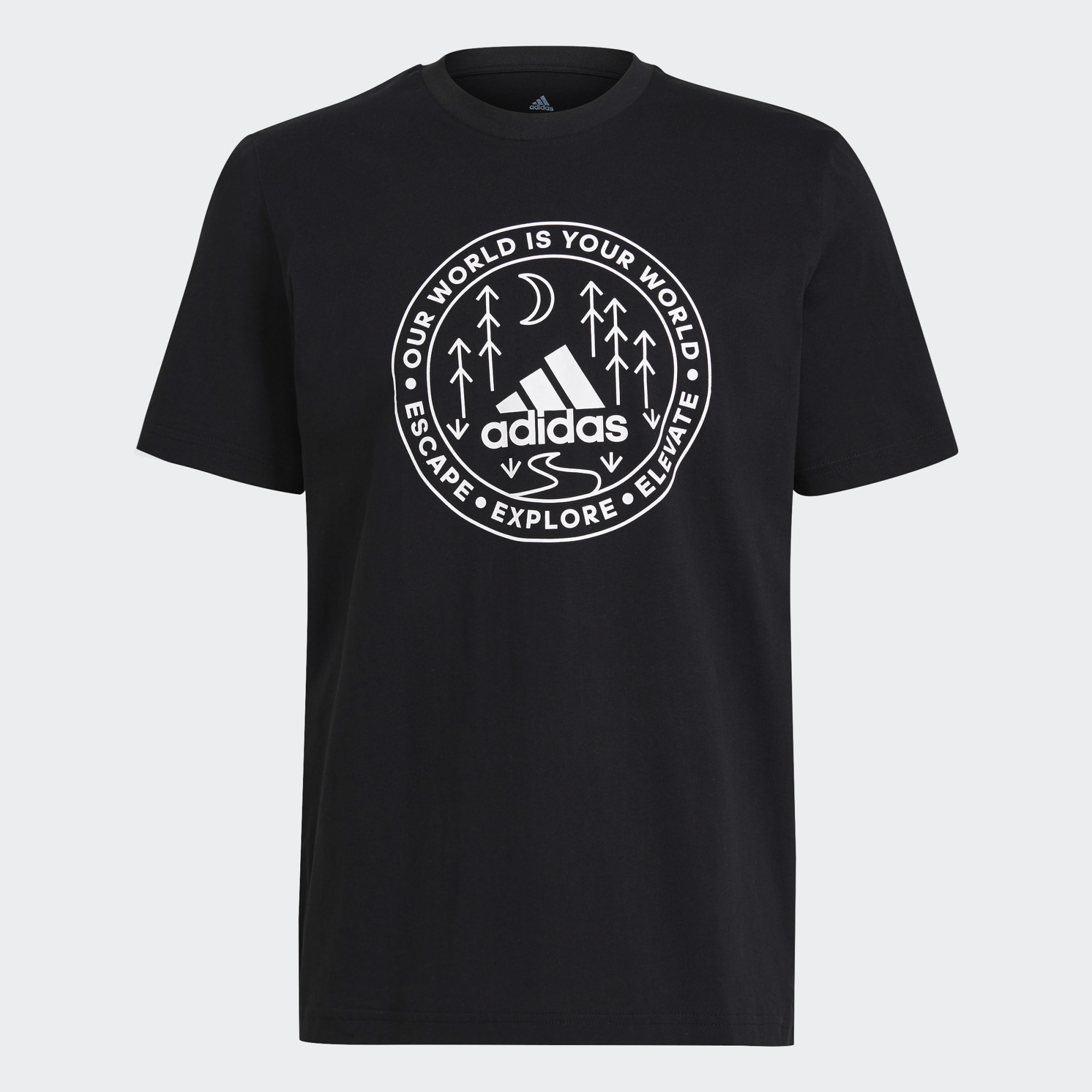 Мужская футболка ADIDAS REMERA EXPLORE NATURE ESTAMPADA GL2840 купить с  доставкой — Спортивный стиль
