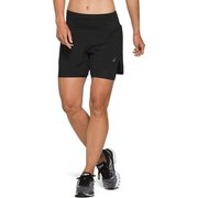 Женские беговые шорты с внутренними тайтсами Asics Road 2 In 1 5.5in Short (Women) 2012A771 001