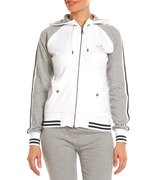 Женская толстовка Champion Hooded Full Zip Sweatshirt (W) 105467-WHT/OXG/OX