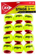 Теннисные мячи DUNLOP Stage 3 (RED) 605054