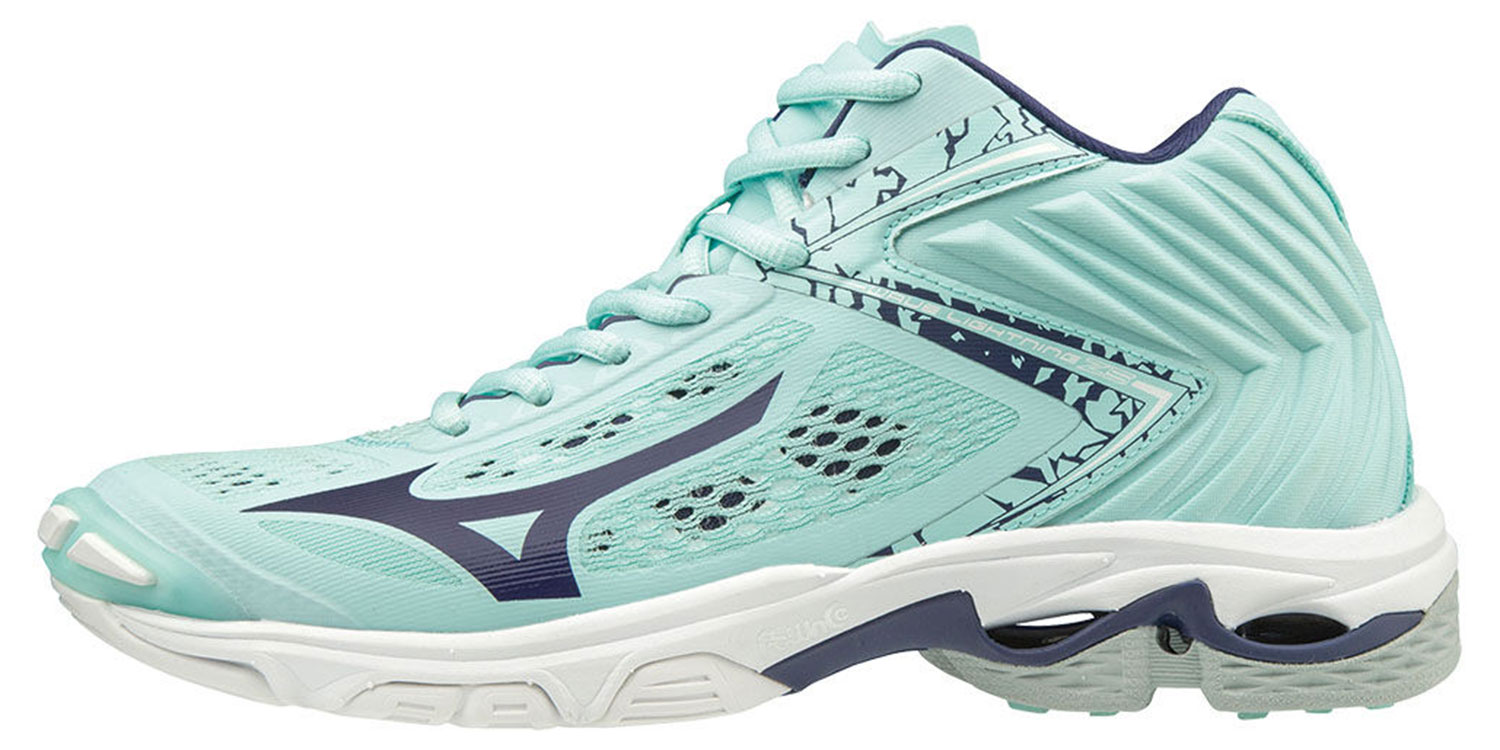 Женские волейбольные кроссовки MIZUNO WAVE LIGHTNING Z5 MID (W) V1GC1905-28  купить с доставкой — Спортивный стиль