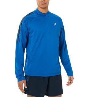 Футболка для бега Asics Icon Ls 1/2 Zip 2011B053 405