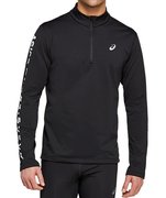 Мужская беговая рубашка с длинным рукавом Asics Katakana Winter 1/2 Zip 2011B239 002
