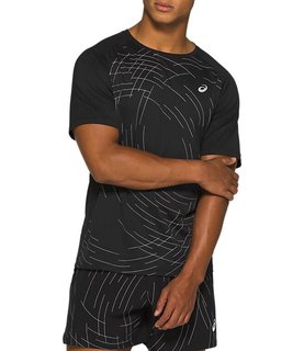 Мужская футболка для бега Asics Night Track SS Top 2011A816 002