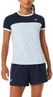 Женская футболка для тенниса Asics WOMEN COURT SS TOP 2042A262-408