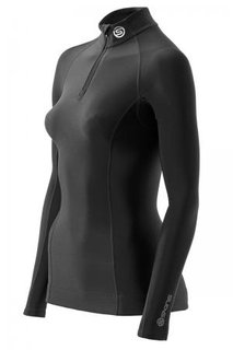 Skins A200 COMPRESSION THERMAL LONG SLEEVE TOP WITH ZIP MOCK NECK (WOMEN) B61033025