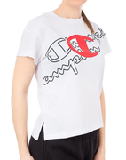Женская футболка Champion Crewneck Croptop (Women) 112606-WHT