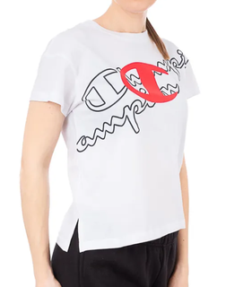 Женская футболка Champion Crewneck Croptop (Women) 112606-WHT