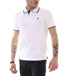 Мужское поло Champion Polo 214398-WHT/NNY/ZCCO