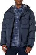 Куртка Levis Men Heavyweight Mid-Length Hooded Military Puffer Jacket LM2RN467-NVY