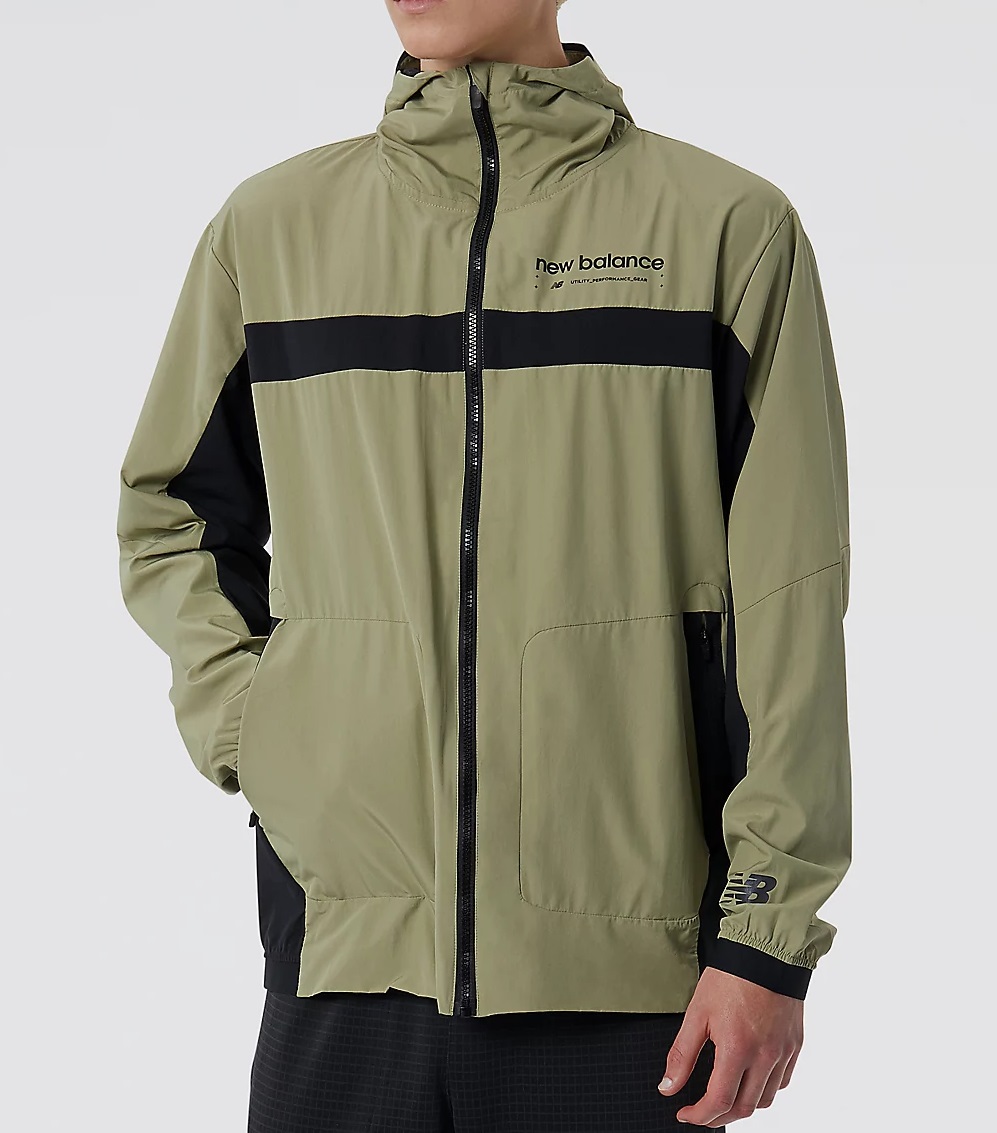 New Balance R.W.Tech Lightweight Woven Jacket MJ21044 OLF