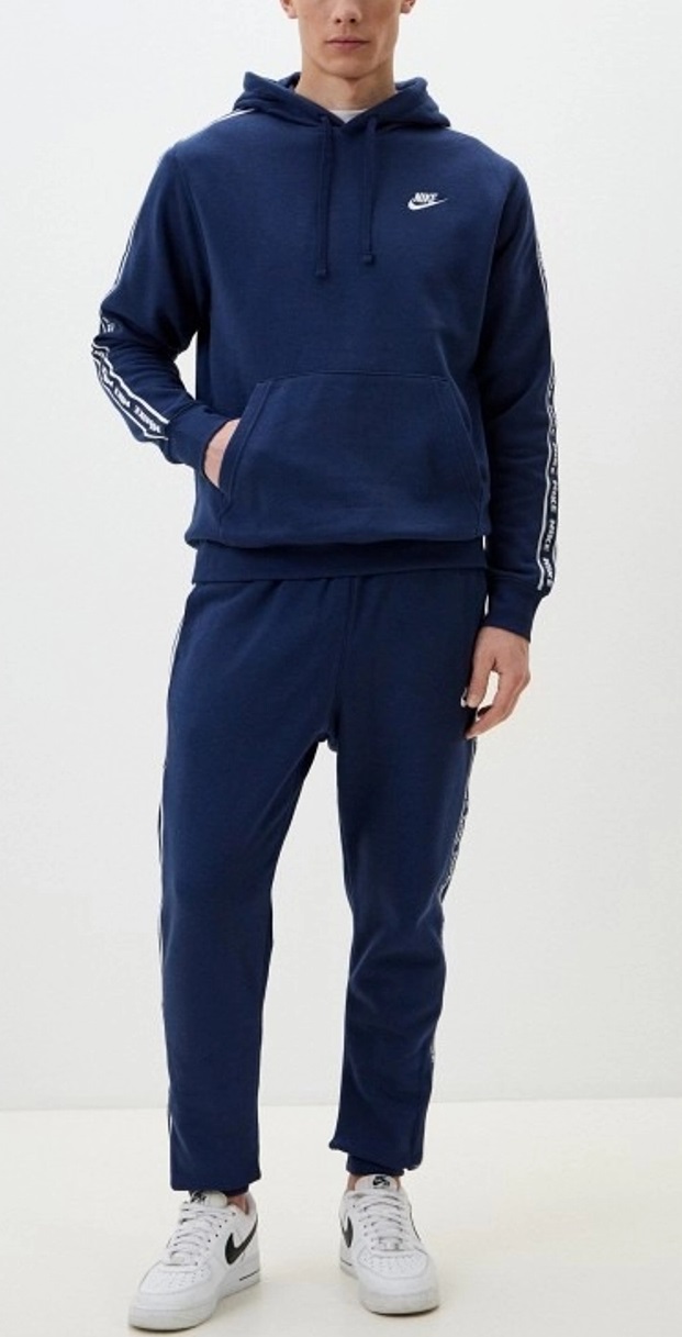 Nike Club Fleece Graphic Hooded Tracksuit FB7296 410