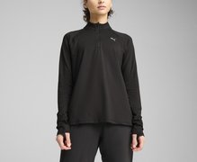 Лонгслив для бега Puma VEL CLOUDSPUN QUARTER-ZIP TOP (W) 526650-01