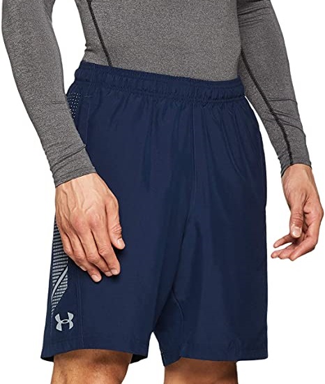 Woven graphic short under armour top