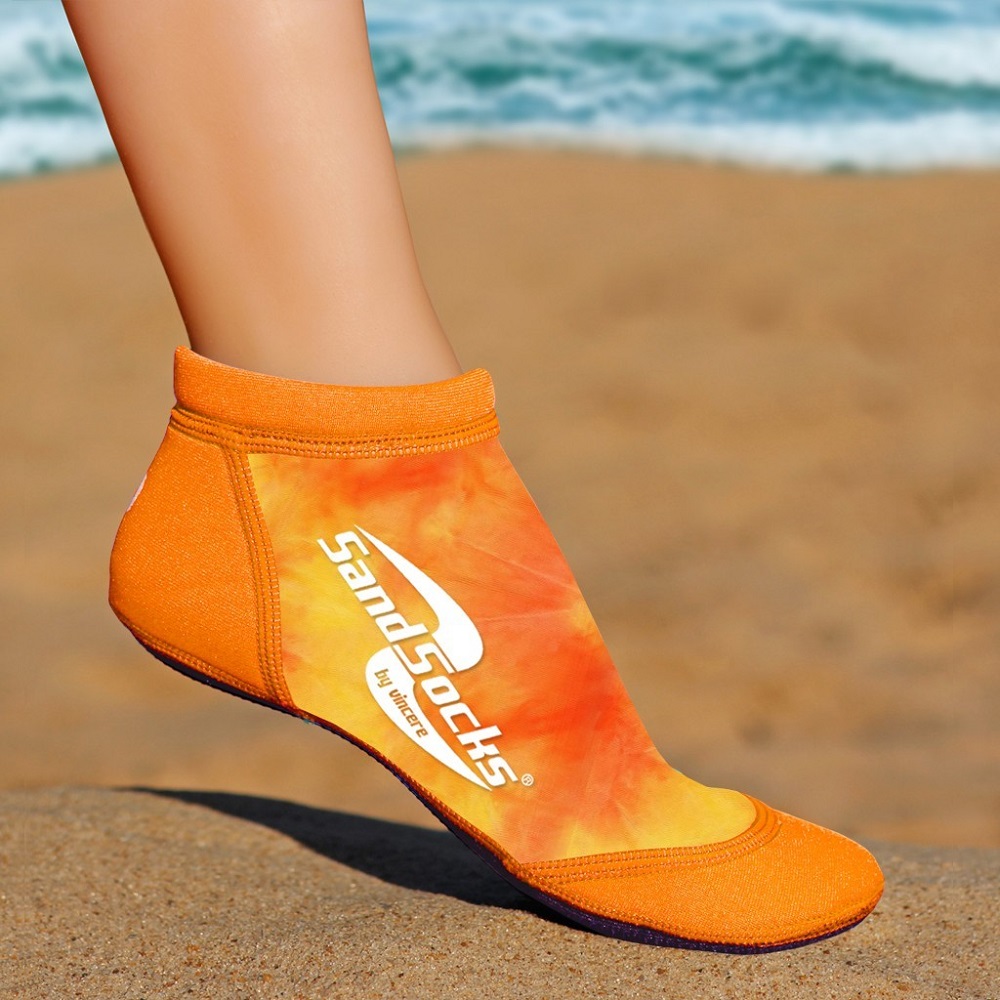 Носки для пляжного волейбола VINCERE SHORT ANKLE SPRITE ORANGE SUNSET ...