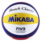 Мяч для пляжного волейбола Mikasa BV551C Beach Classic White/Yellow/Navy blue BV551C