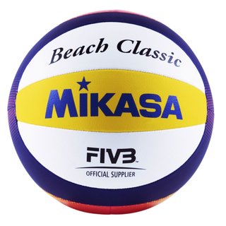 Мяч для пляжного волейбола Mikasa BV551C Beach Classic White/Yellow/Navy blue BV551C